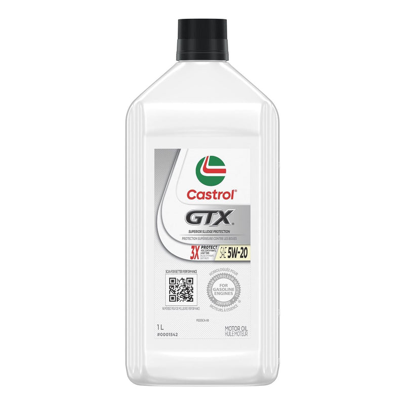 CastrolGTX 5W20 Conventional Engine/Motor Oil, 1-L E4