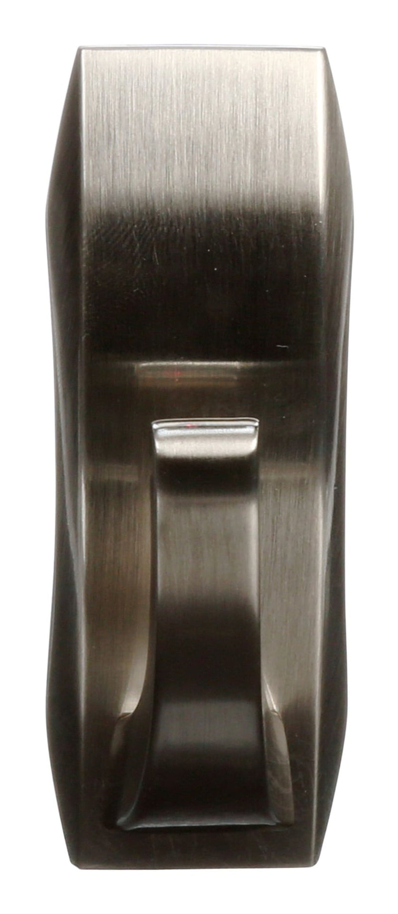 Command Medium Metal Décor Hook with Adhesive Strips, Brushed Nickel, 3-lbs, 1 Strip per Pack Y8