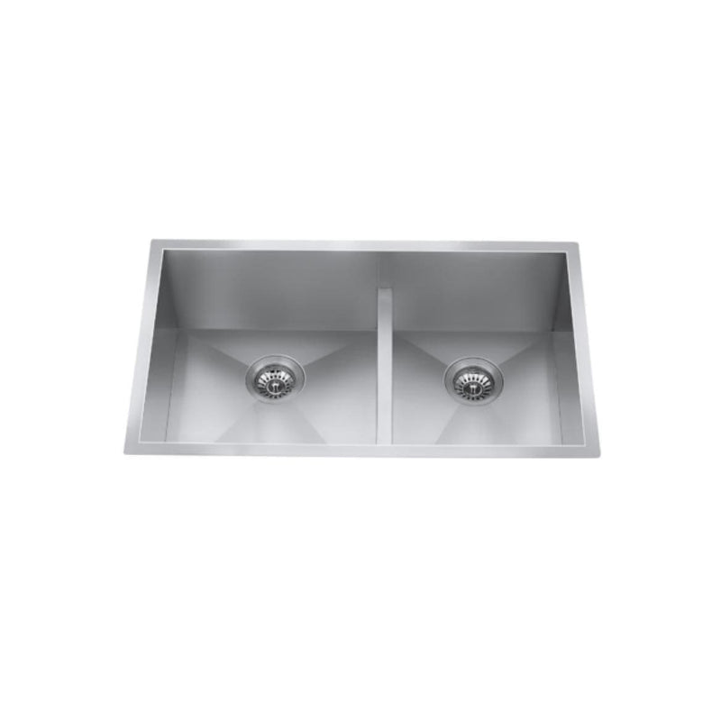 CraftX CXZD771L 32-in Low Divide Stainless Steel Double Bowl Sink K5