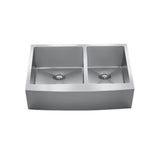 CraftX Type 304 Stainless Steel Front Double Bowl Sink