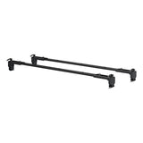 CURT 18119 Quick-Release Roof Rack Crossbars, Black Steel, Select Jeep Wrangler JK
