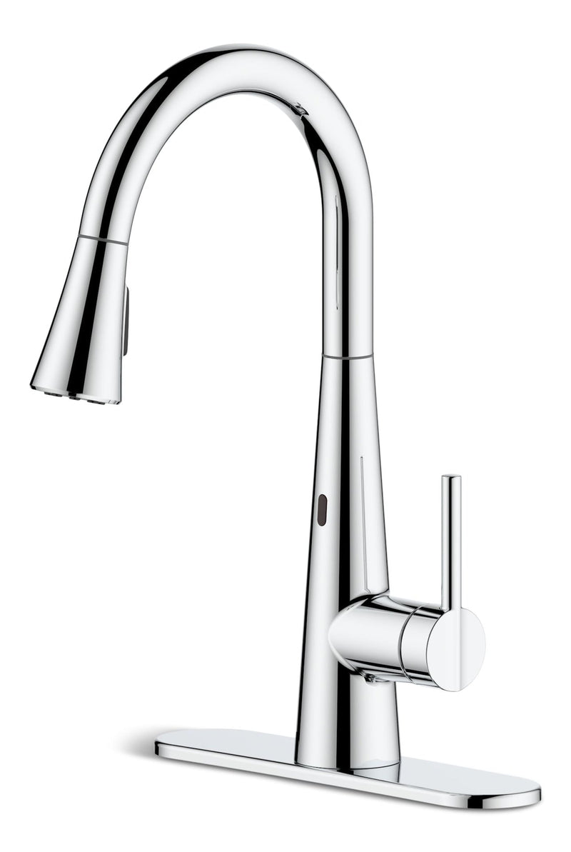 Danze Tronus Dual-Sensor 1-Handle Pull Down Sprayhead Kitchen Faucet, Various Finishes Z6