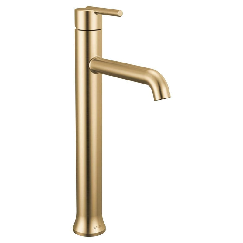 Delta 1-Handle Vessel Lavatory Faucet, Champagne Bronze T5
