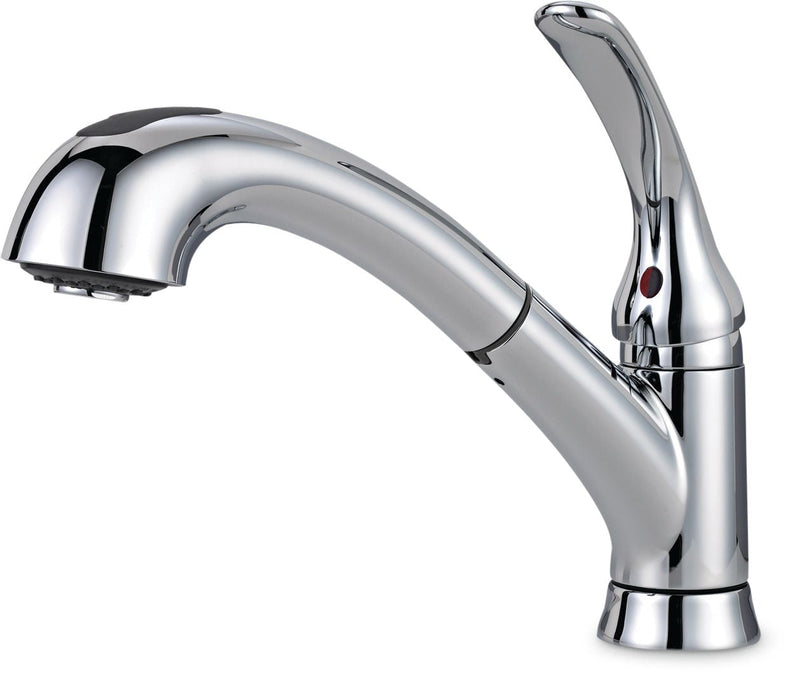 Delta Casey Single Handle Pull Out Kitchen Faucet, Chrome P5