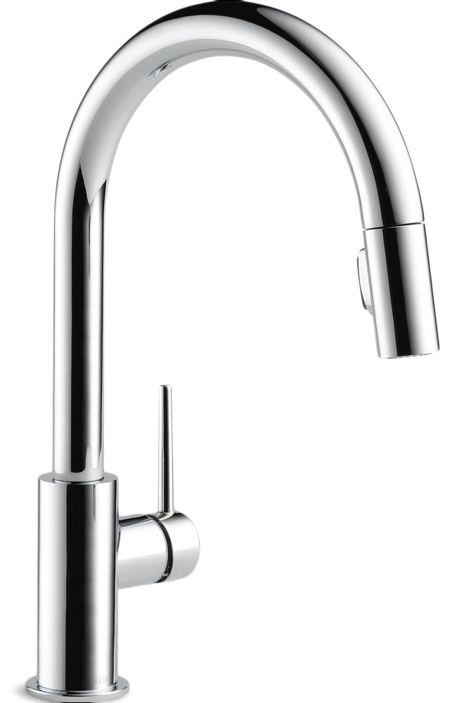 Delta Faucet Trinsic Single Handle High Arc Pull Down Sprayer Kitchen Faucet, Assorted Finishes S0