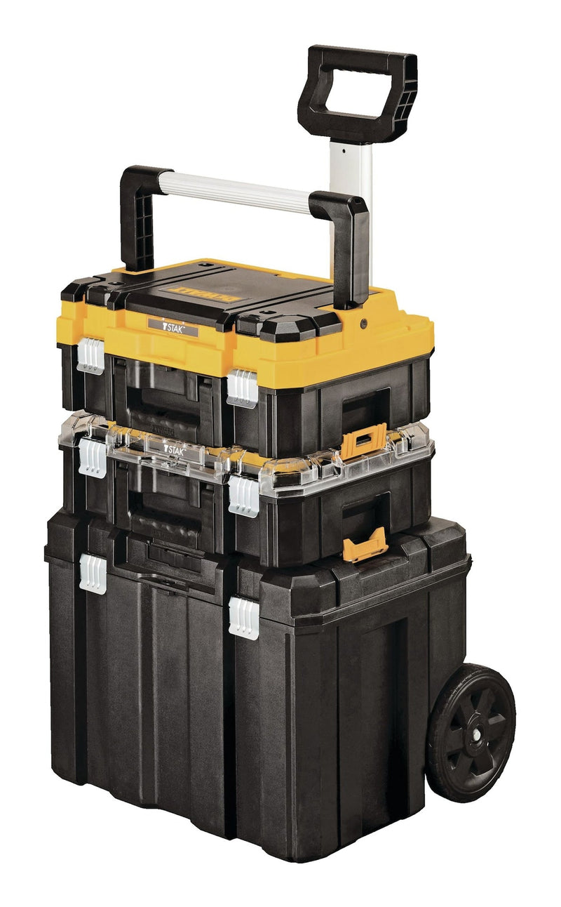 DEWALT TSTAKModular Portable Tower Toolbox/Tool Storage System with Wheels & Lids, 20x17x27-in, 3-pc T3