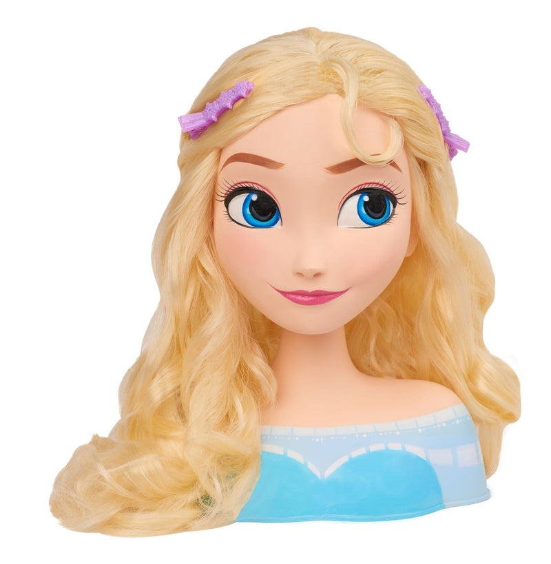Disney Frozen Elsa Styling Head Toy with 14 Accessories for Hair Styling and Braiding, Ages 3+ P9