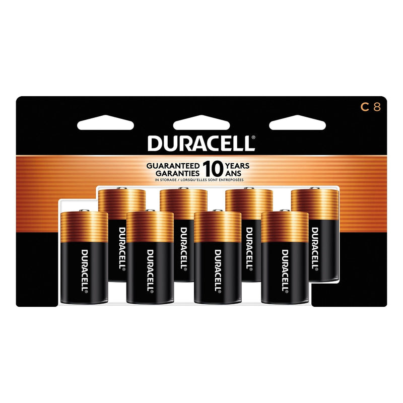 Duracell Coppertop C Alkaline Batteries, All Purpose, 8-pk H6