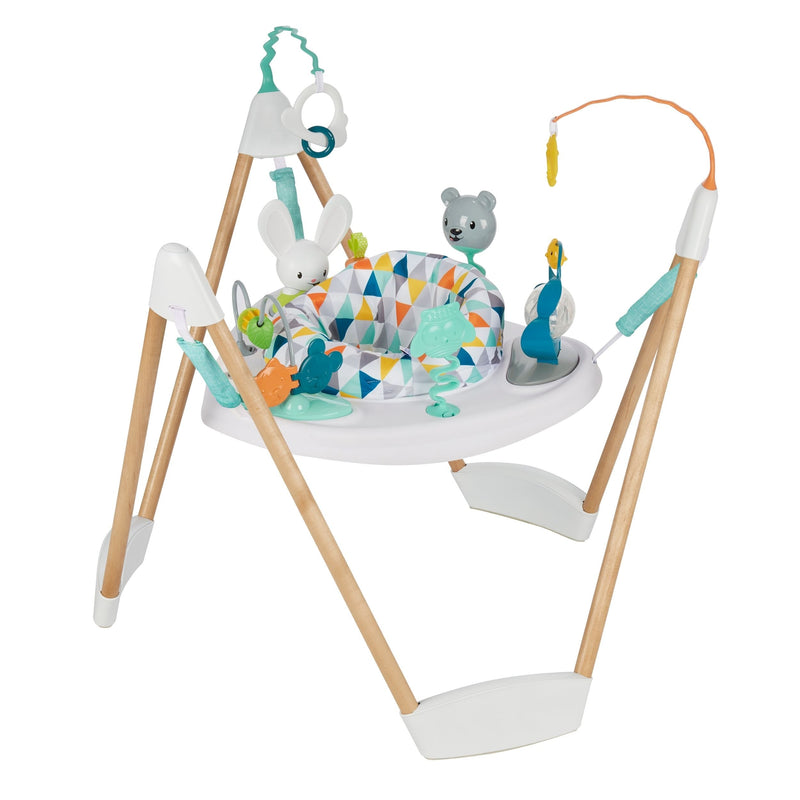 Evenflo ExerSaucer Woodland Wonder Activity Jumper, White D6