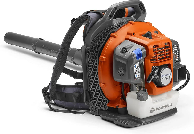 Husqvarna 150BT Gas Backpack Leaf Blower, 51cc 2.16HP, 765CFM 270MPH, Ergonomic Design E1