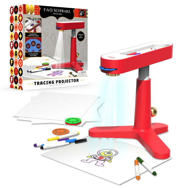 FAO Schwarz Toy Art Tracing Projector Tripod, Red Q5