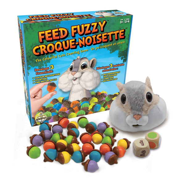 Feed Fuzzy Colourful Counting Game, Bilingual, Ages 3+ A5