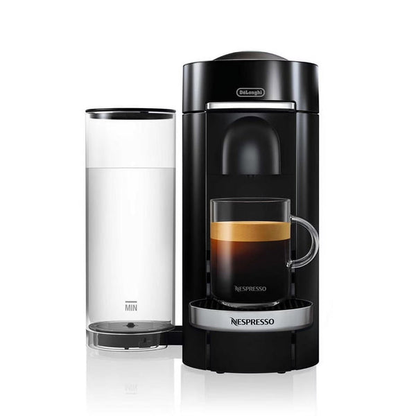 Nespresso New Vertuo Plus Deluxe Coffee and Espresso Machine by De'Longhi, Black, Single-Serve Brewers N5