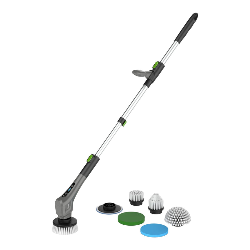 FRANK Cordless Electric Spin Scrubber, Includes 7 Accessories A0