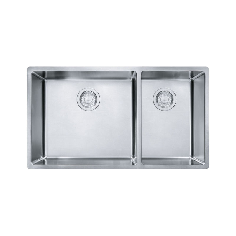 Franke 18-Gauge Stainless Steel Double Sink, 31x18-in N2