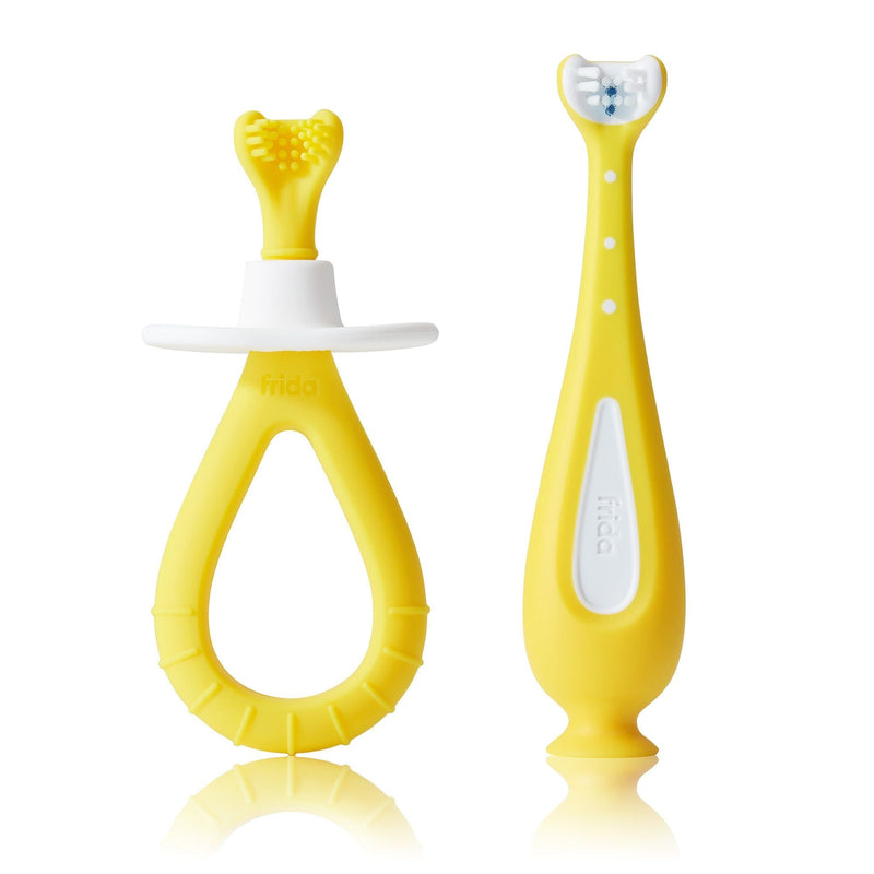 FridaBaby Grow-With-Me Baby Oral Care Training Toothbrush Set V7