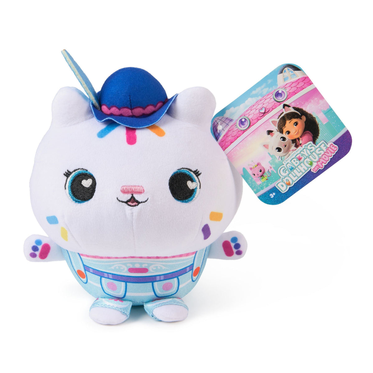 Gabby’s Dollhouse: The Movie Official Plush Toy, Cat Stuffed Animal, 8-in Plush, Ages 3+