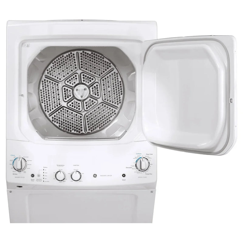 GE White 27 in. 4.4 cu. ft. Washer and 5.9 cu. ft. Dryer Laundry Centre X9