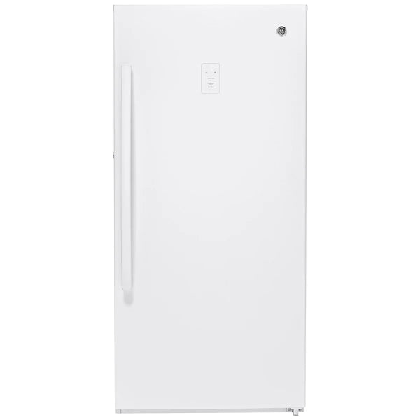 GE White 29 in 14.1 cu. ft. Frost-free Upright Freezer P7