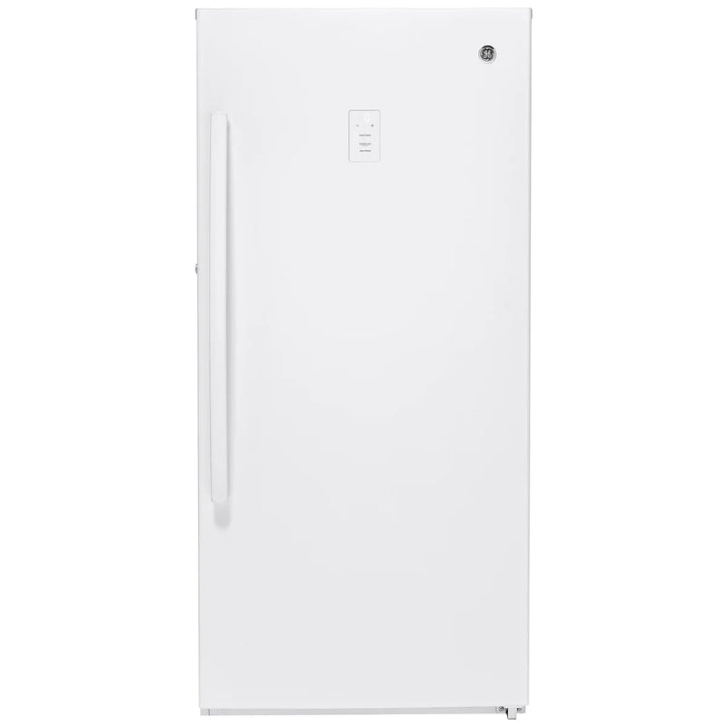 GE White 29 in 14.1 cu. ft. Frost-free Upright Freezer P7