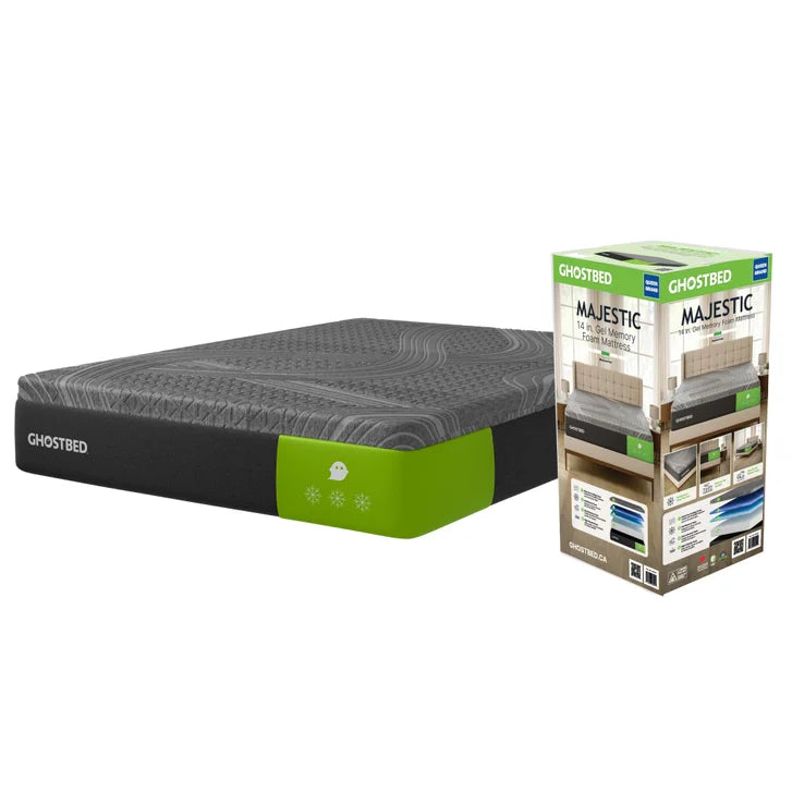 GhostBed Majestic 35.6 cm (14 in.) Mattress with Cooling Gel Memory Foam I6