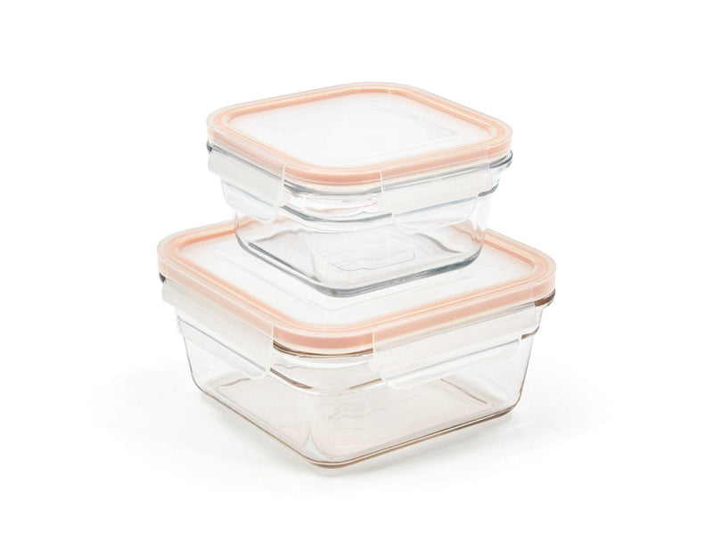 Glasslock Snaplock Clear Transparent Food Storage Container Set, 4-pc K0