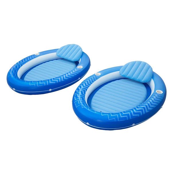H20GO! Comfort Plush Cover Lounge Float, 2 pack M8
