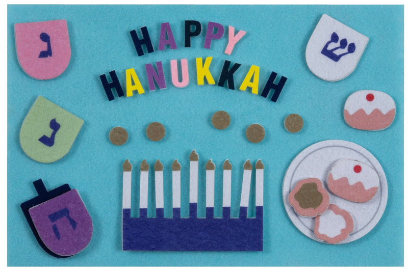 "Happy Hanukkah" Felt Interactive Activity Play Board Kit, 30-pc, for Hanukkah T3