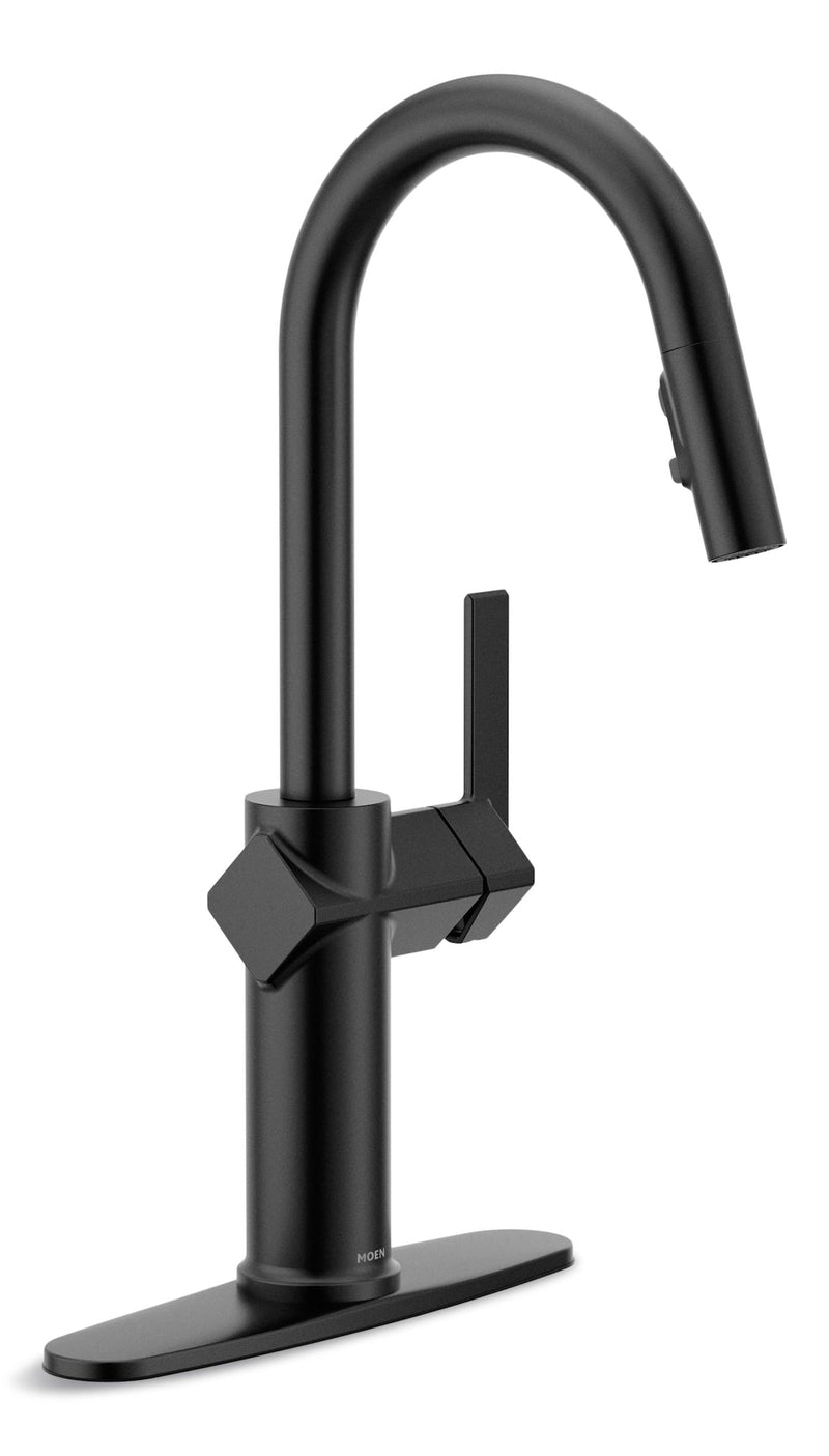Joric 1-Handle Pull-Down Kitchen Faucet, Matte Black E5
