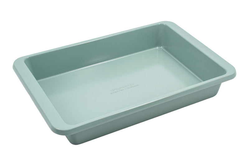 KitchenAid Oblong Cardamom Non-Stick Cake Pan with Handle, 9x13-in E4