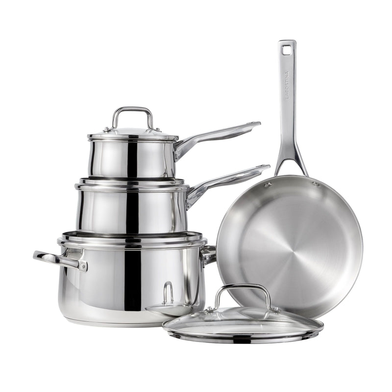 Lagostina Classico Stainless Steel Cookware Set, 8-pc H8