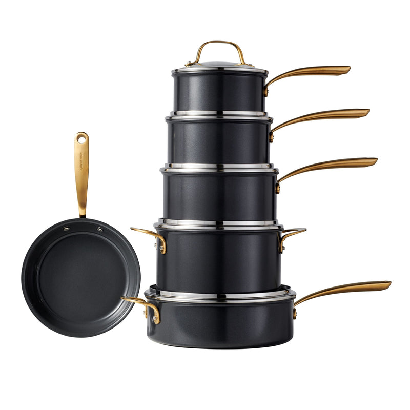 Lagostina Eleganza Ceramic Pro Non-Stick Cookware Set, 11-pc K2