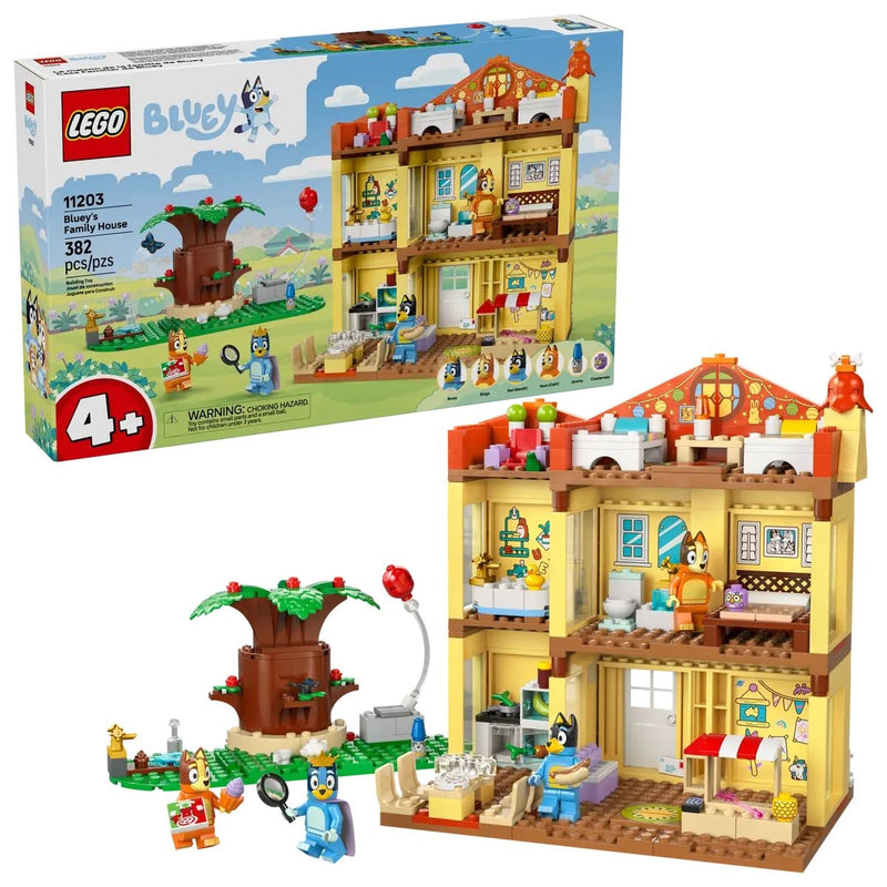 LEGO Bluey's Family House - 11203, 382-pcs, Ages 4+ L9