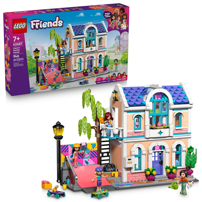 LEGO Friends Liann's Family House Building Set - 42687, 946-pcs, Ages 7+ U7