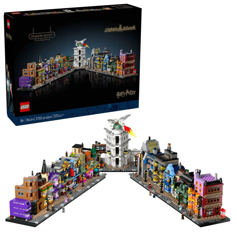 LEGO Harry Potter Diagon Alley Wizarding Shops - 76444, 2750-pcs, Ages 18+ Q1