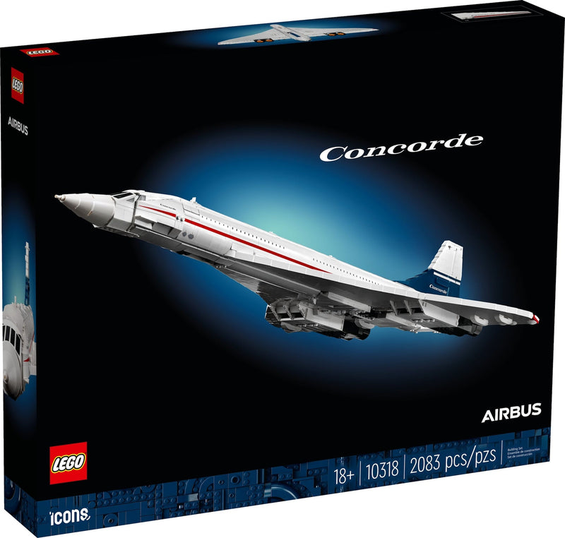 LEGO Icons Concorde Model Plane Building Set - 10318, 2083-pcs, Ages 18+ Z9