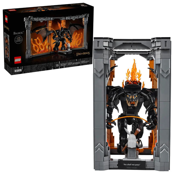 LEGO Icons The Lord of the Rings: Balrog Book Nook - 10367, 1201-pcs, Ages 18+ I4