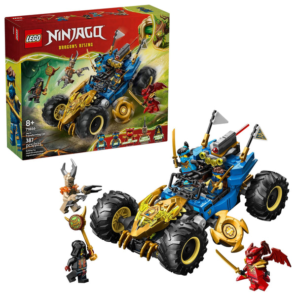 LEGO Ninjago Jay’s Transforming Car Toy Building Set - 71856, 387-pcs, Ages 8+ M1