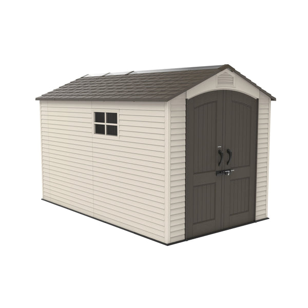 Lifetime Lockable Steel Shed, Beige, 7 x 12 -ft G6