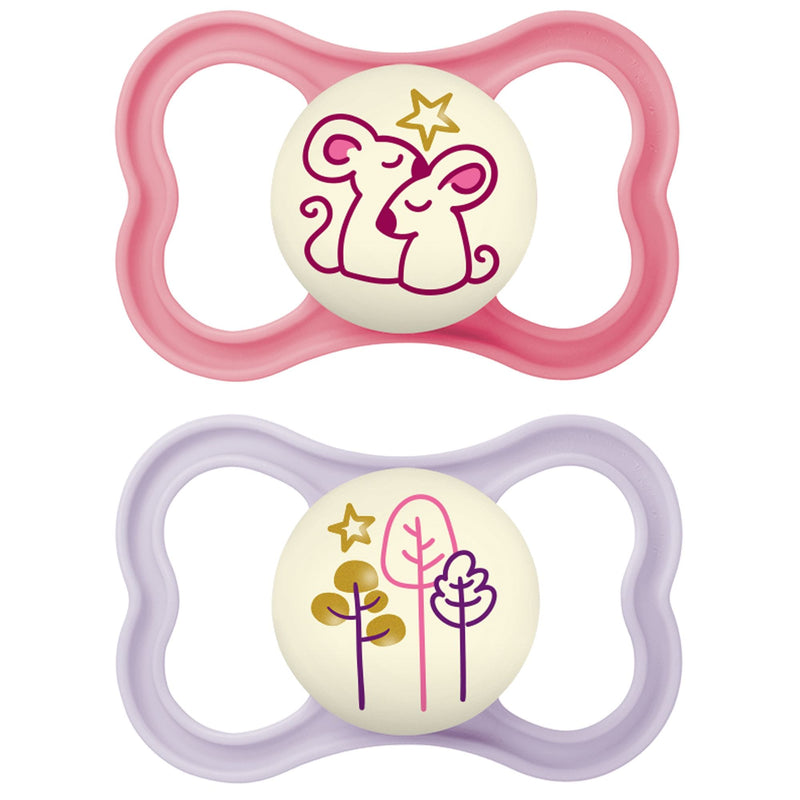 MAM Glow in the Dark Night Pacifier, 6-16 Months, 2-pk Q4