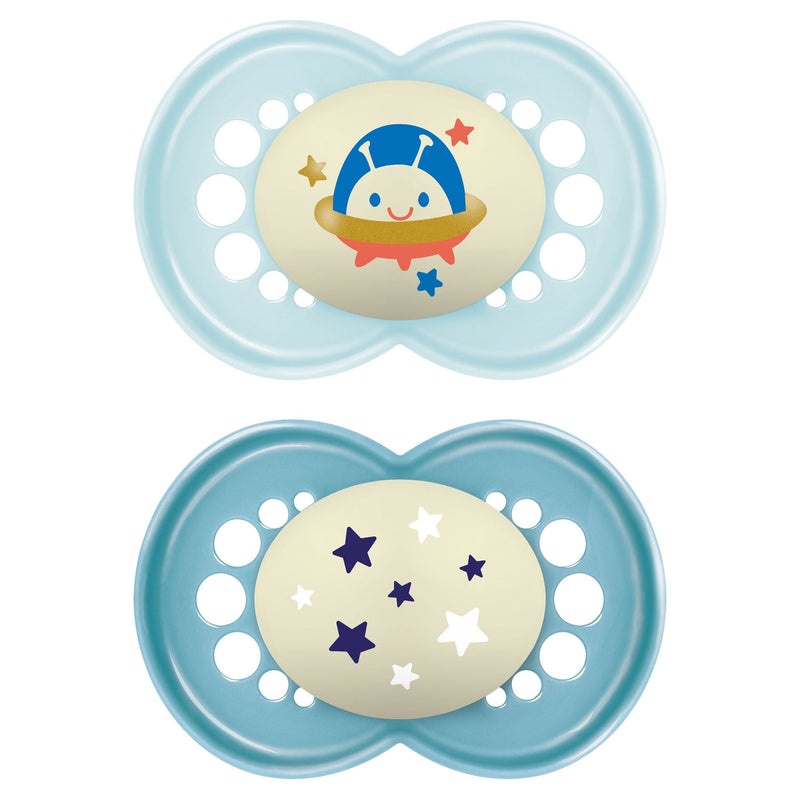 MAM Matte Non-Deco Pacifier, 6-16 Months, Boy, 2-pk X6