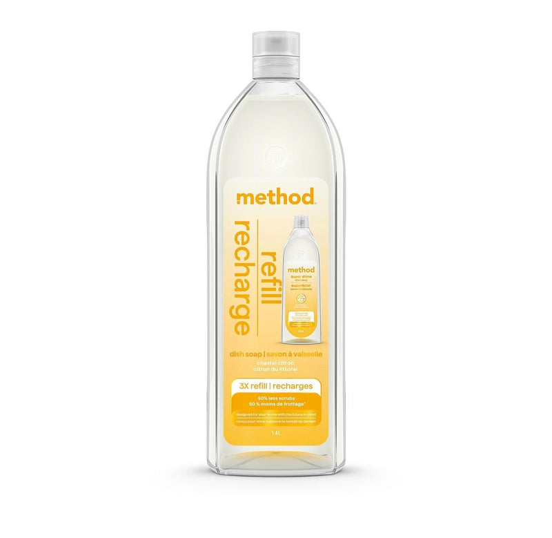 Method Super Shine Liquid Gel Dish Soap 3x Refill, Various Scents, 1.4-L Q5