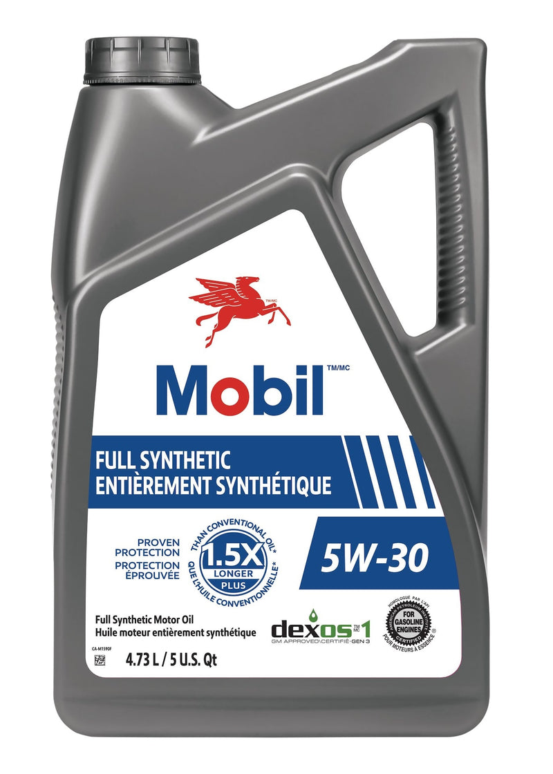 Mobil Full Synthetic 5W30 Engine/Motor Oil, 4.73-L H0