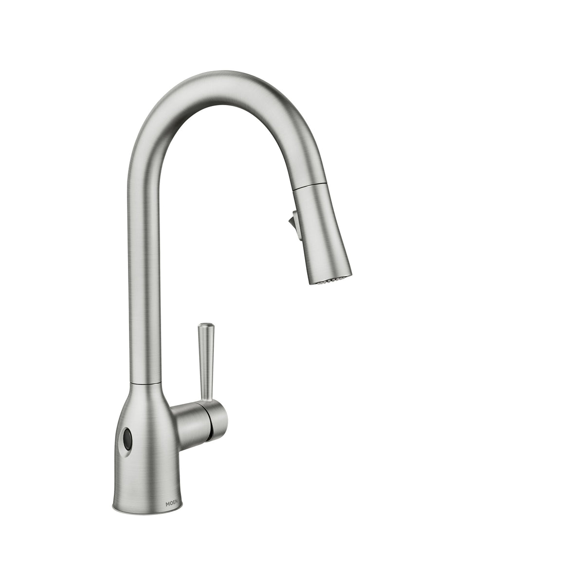 Moen Adler Single Handle Kitchen Faucet with Motionsense, Spot Resist Stainless