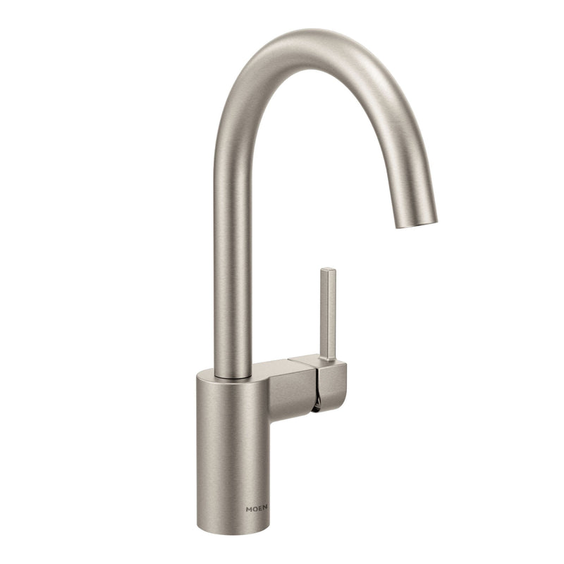 Moen Align Single Handle High Arc Modern Pull Down Sprayer Kitchen Faucet, Stainless Steel K7