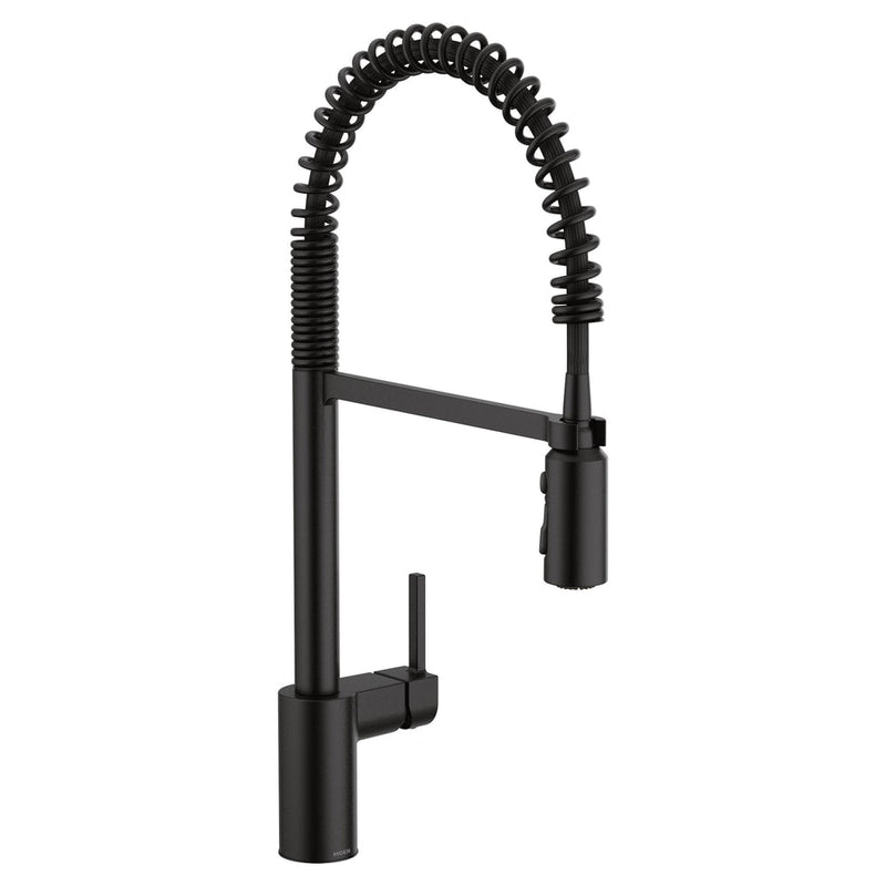 Moen Align Single Handle High Arc Pull Down Sprayer Kitchen Faucet, Matte Black H0
