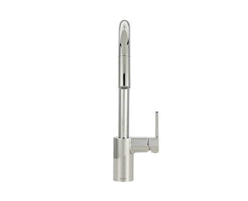Moen Align Single Handle Modern Pull Down Sprayer Kitchen Faucet with Reflex & Power Clean, Chrome F3