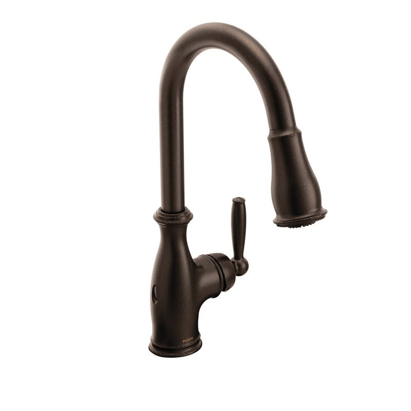 Moen Arbor Single Handle Touchless Sprayer Kitchen Faucet with MotionSense & Power Clean, Oil Rubbed Bronze N9