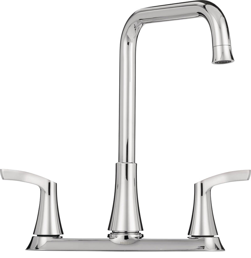 Moen Danika Double Handle Kitchen Faucet, Chrome K9
