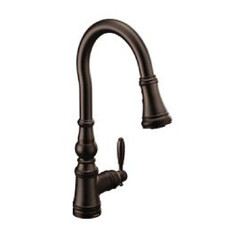 Moen Weymouth Single Handle Pull Down Kitchen Faucet, Various Finishes Q4